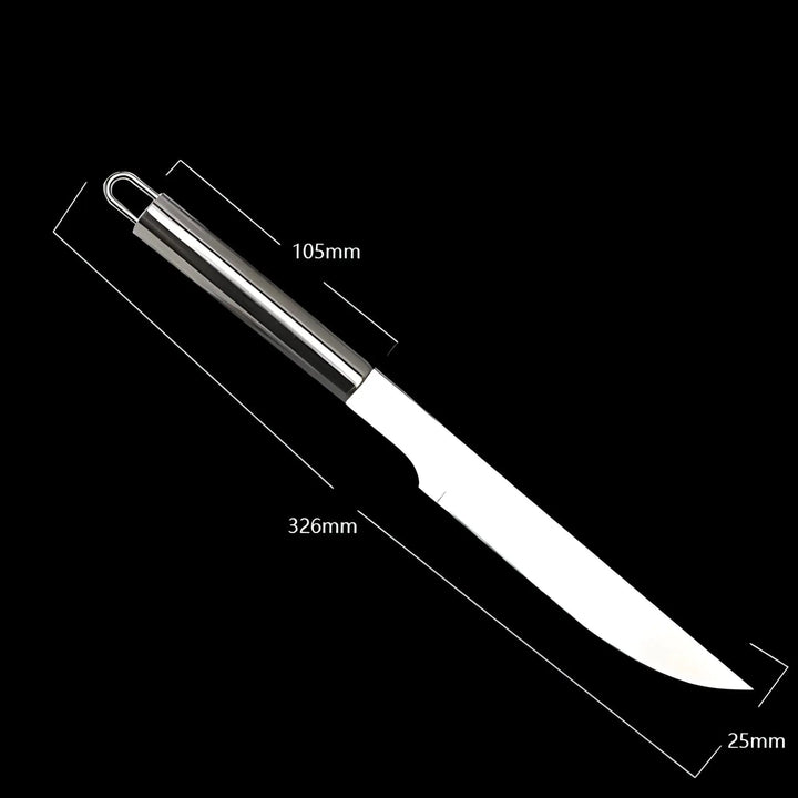 Stainless Steel BBQ Cutlery Set with Travel Case and Heatproof Grip