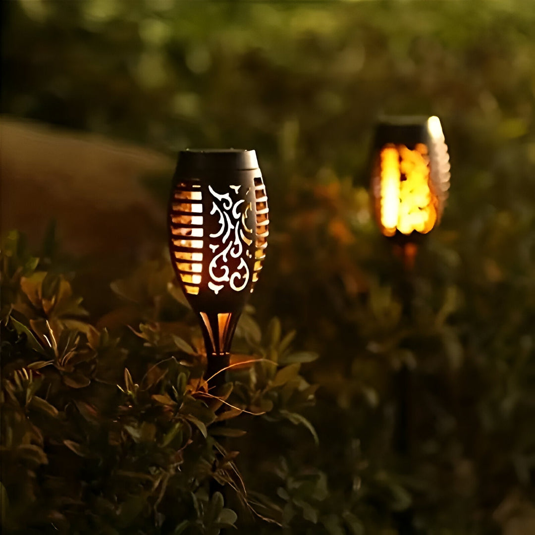 Outdoor Solar Flame Garden Light for Pathway and Patio Decor-Orizon Depot