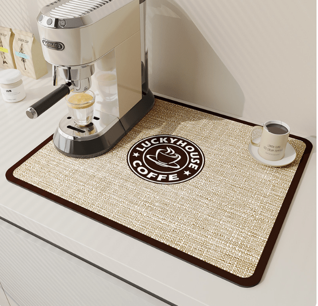Quick-Drying Diatomite Kitchen Mat | Keeps Countertop Dry