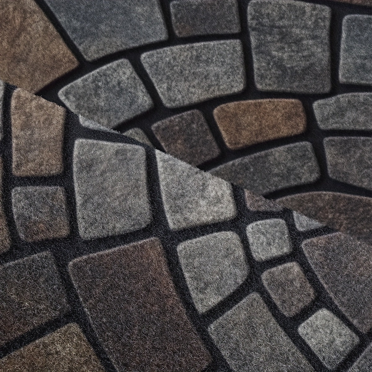 Half-Circle Mosaic Welcome Mat | Versatile Indoor & Outdoor Use-Orizon Depot