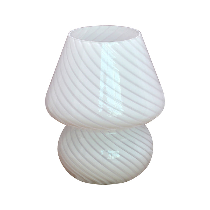 Murano-Style Glass Mushroom Lamp | Dimmable USB Table Light