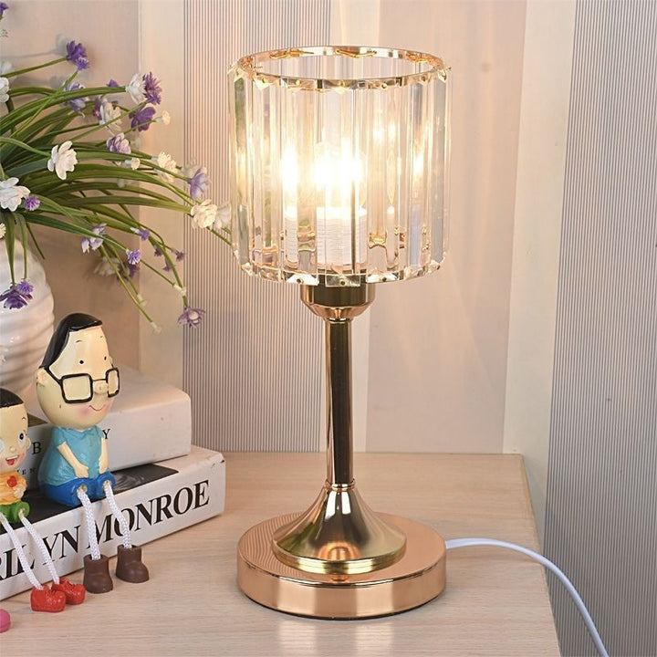 Nordic Crystal Table Lamp - Elegant Crystal Lighting Fixture-Orizon Depot