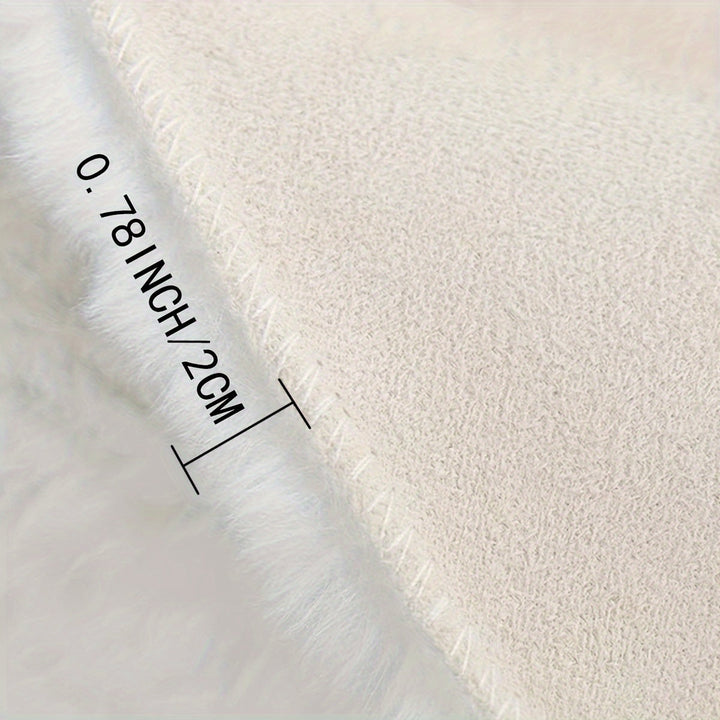 Soft Fluffy Round Bubble Rug | Cozy Circle Carpet for Home Decor