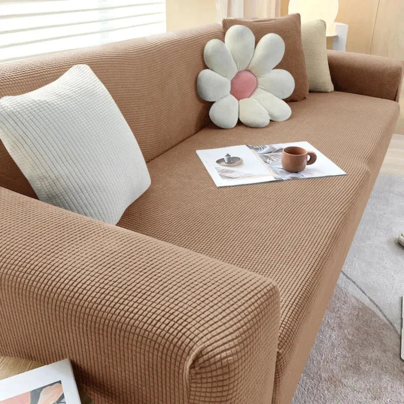 Jacquard Fabric Sofa Cover - Stylish and Durable Protection-Orizon Depot