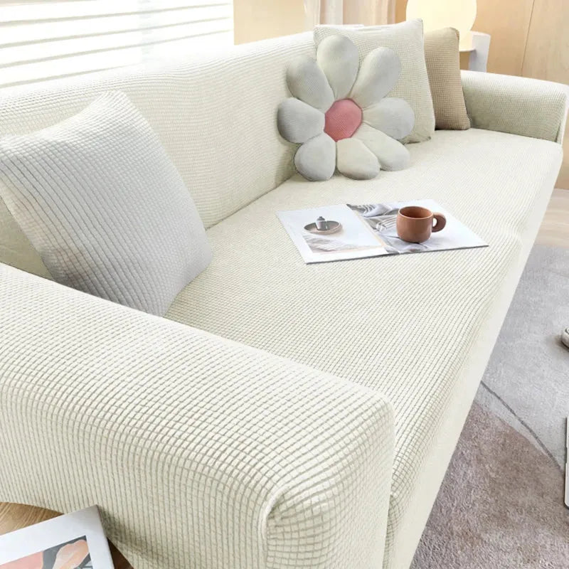 Jacquard Fabric Sofa Cover - Stylish and Durable Protection-Orizon Depot