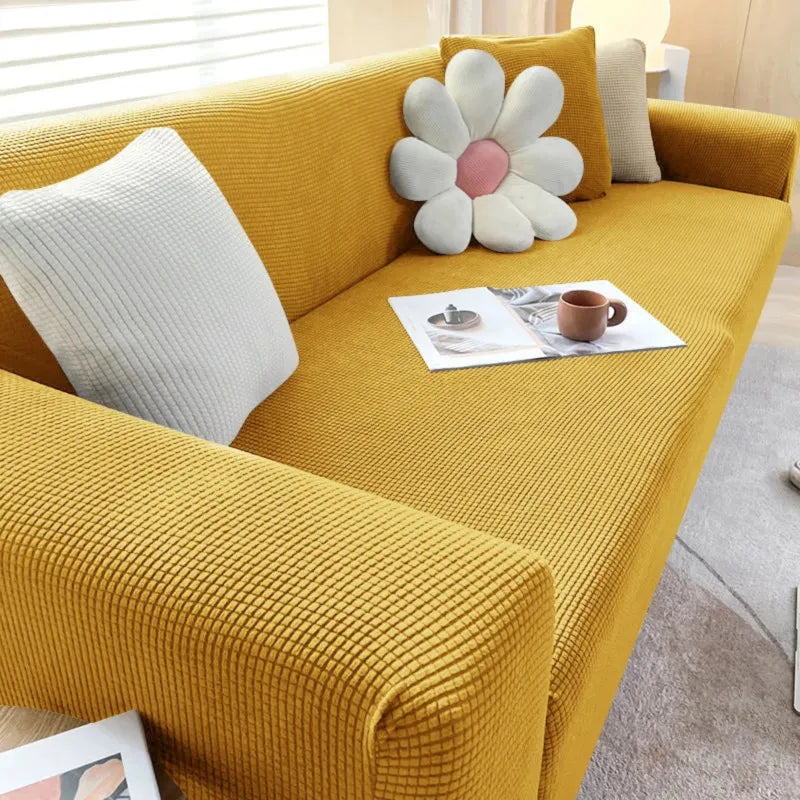 Jacquard Fabric Sofa Cover - Stylish and Durable Protection-Orizon Depot