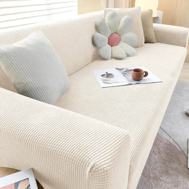 Jacquard Fabric Sofa Cover - Stylish and Durable Protection-Orizon Depot