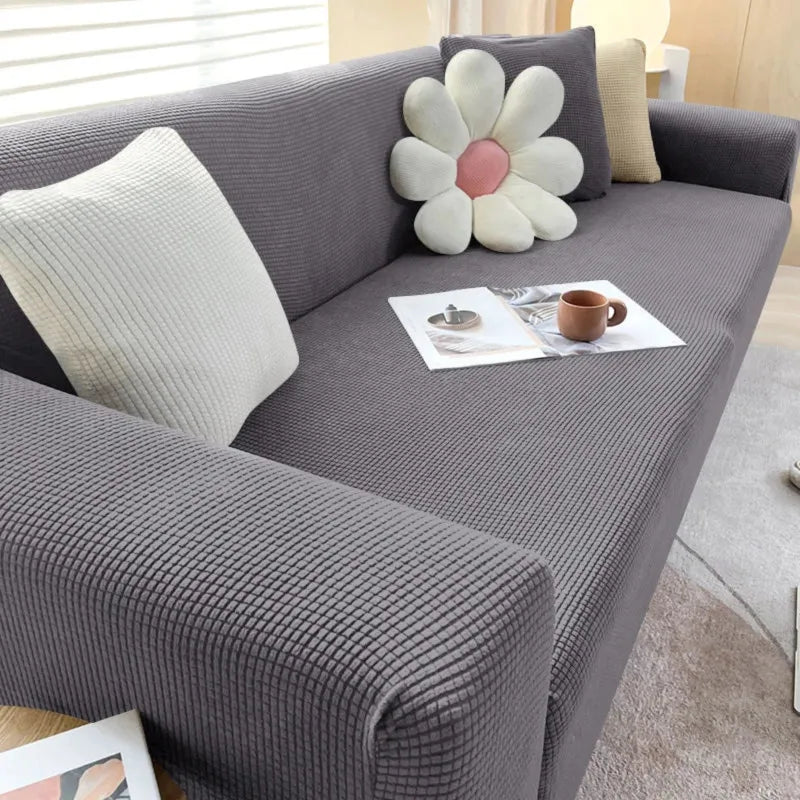 Jacquard Fabric Sofa Cover - Stylish and Durable Protection-Orizon Depot