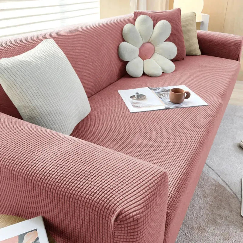 Jacquard Fabric Sofa Cover - Stylish and Durable Protection-Orizon Depot