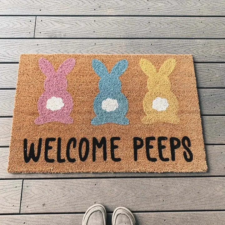 Cartoon Bunny Rabbit Non-Slip Doormat for Home Entryway Decor-Orizon Depot