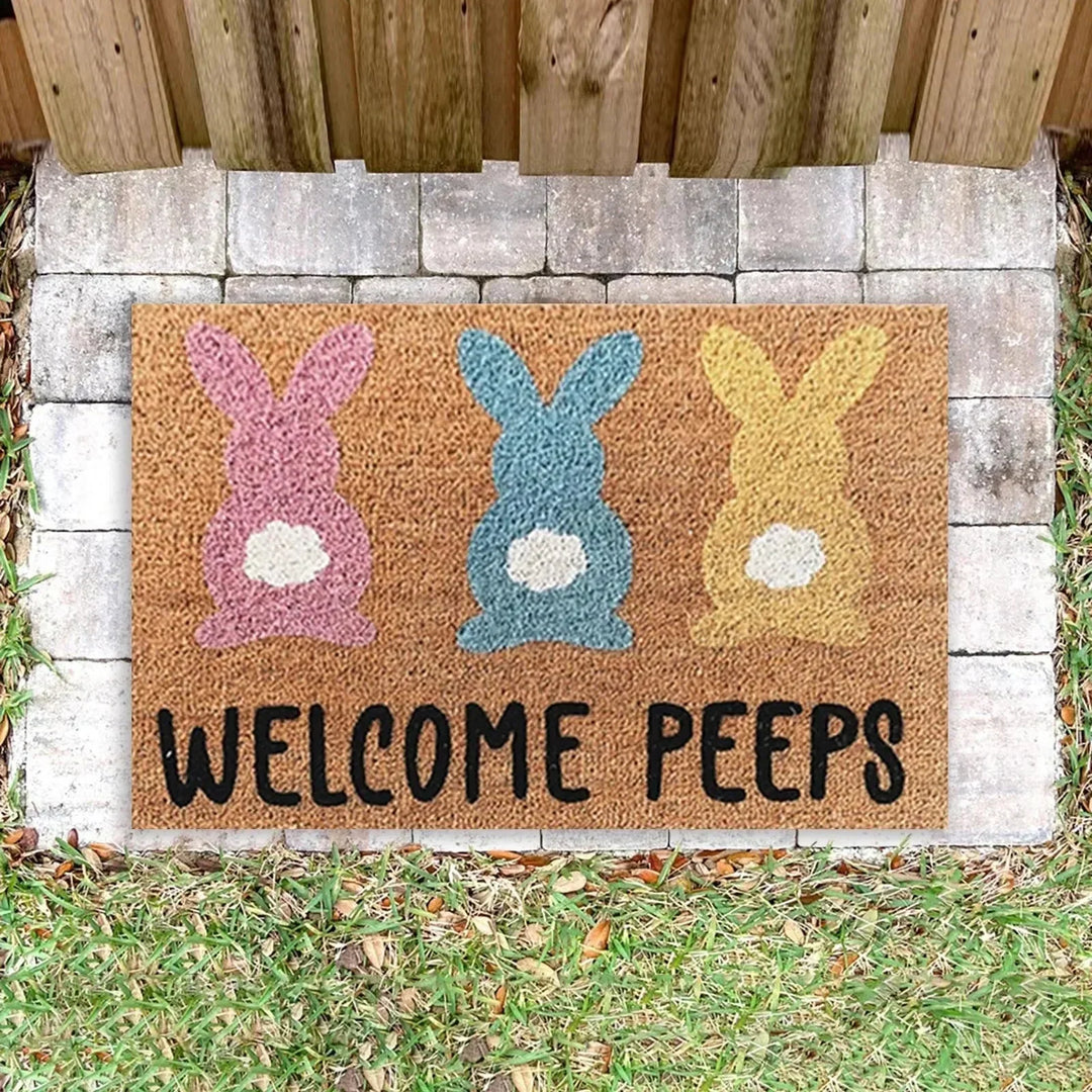Cartoon Bunny Rabbit Non-Slip Doormat for Home Entryway Decor-Orizon Depot