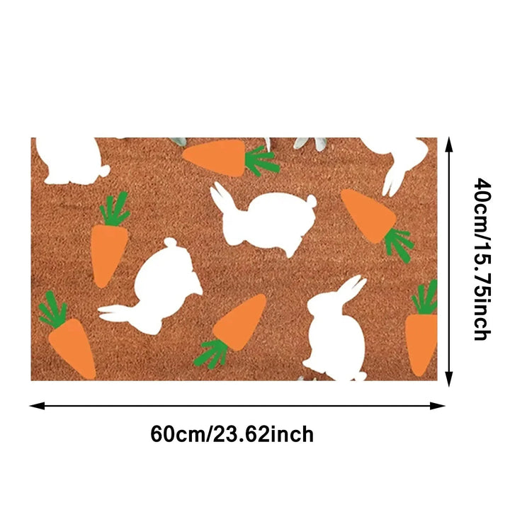 Cartoon Bunny Rabbit Non-Slip Doormat for Home Entryway Decor-Orizon Depot
