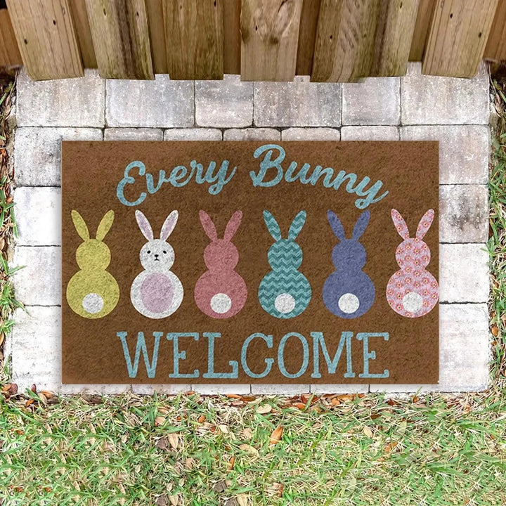 Cartoon Bunny Rabbit Non-Slip Doormat for Home Entryway Decor-Orizon Depot
