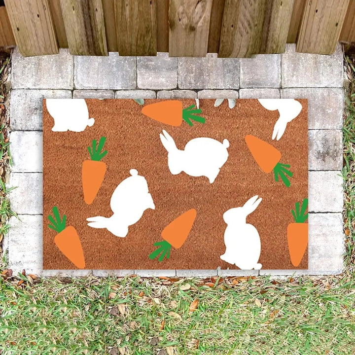 Cartoon Bunny Rabbit Non-Slip Doormat for Home Entryway Decor-Orizon Depot