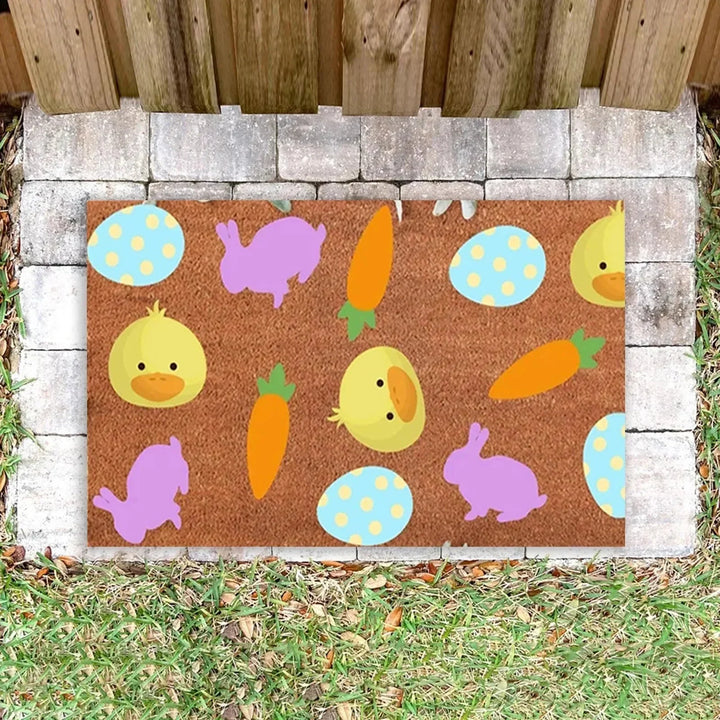 Cartoon Bunny Rabbit Non-Slip Doormat for Home Entryway Decor-Orizon Depot