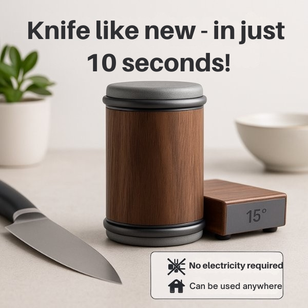 Knife Sharpening Tool | Rolling Edge Sharpener | Fast & Precise Edge