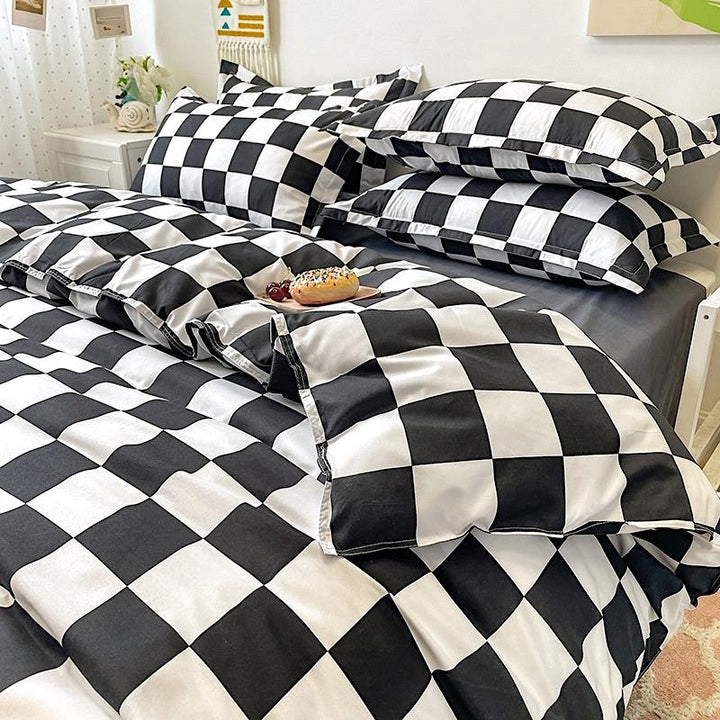 Checked Bedding Set for Cozy Bedroom Decor-Orizon Depot