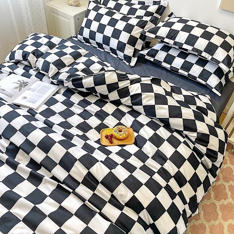 Checked Bedding Set for Cozy Bedroom Decor-Orizon Depot
