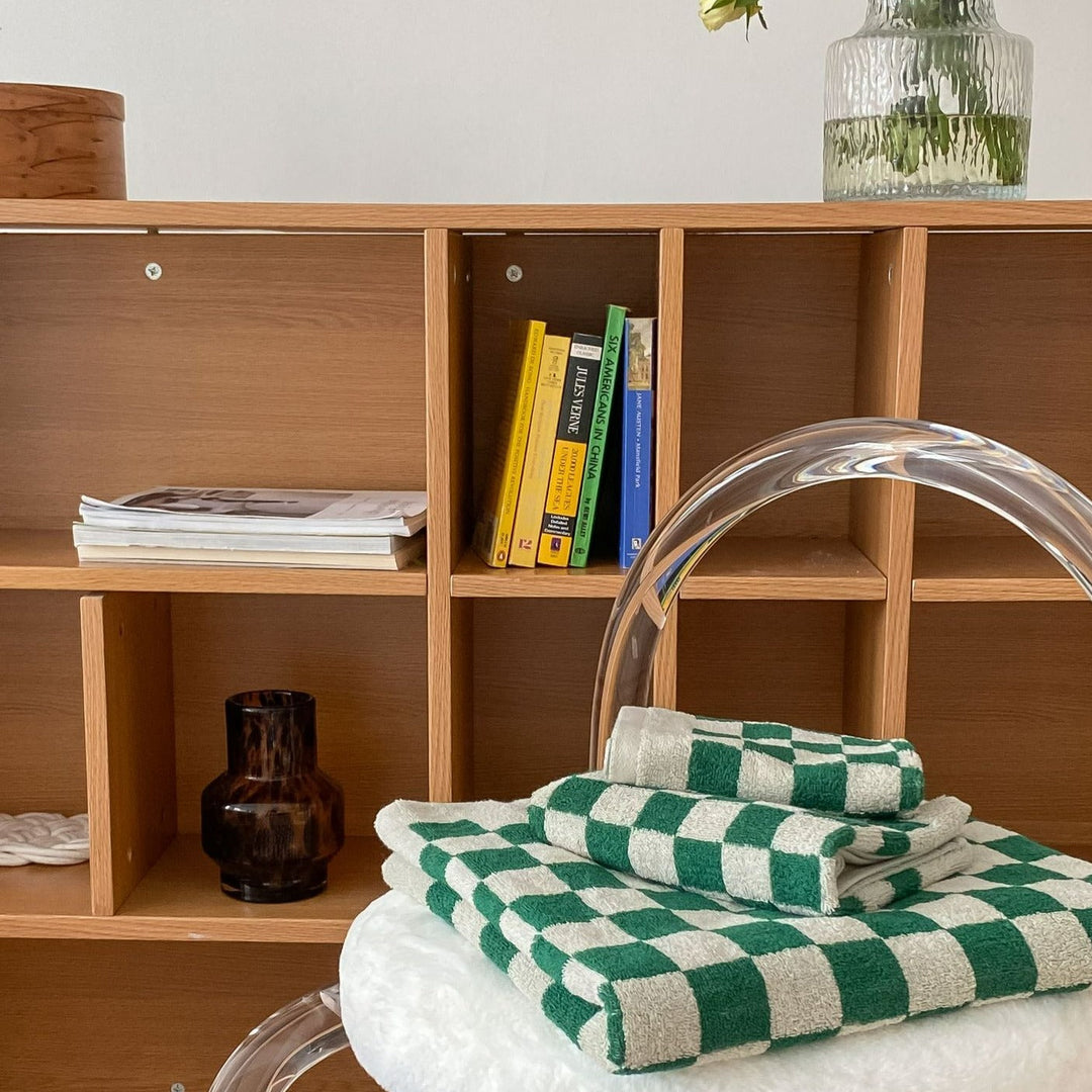 Checkerboard Plus Towel Collection - Stylish and Absorbent Towels-Orizon Depot
