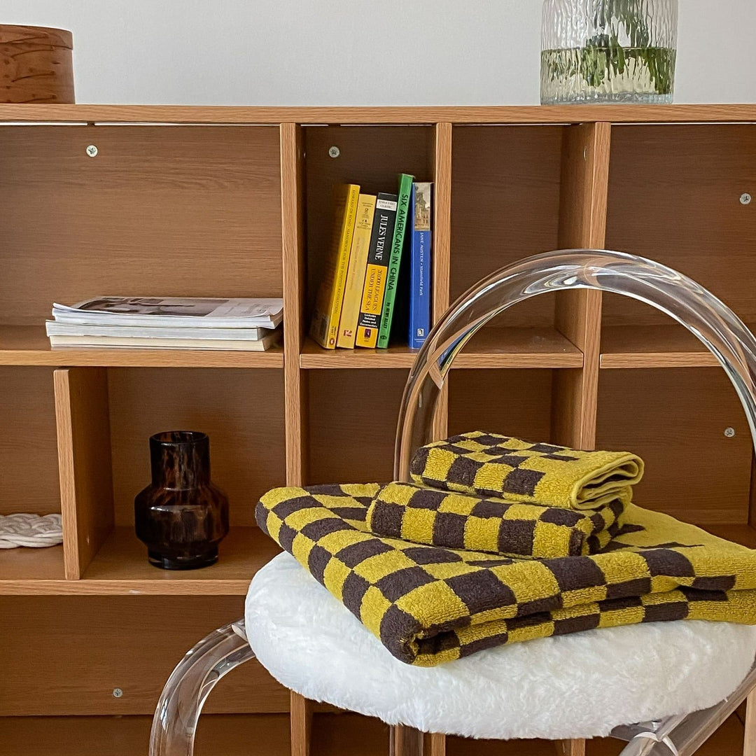 Checkerboard Plus Towel Collection - Stylish and Absorbent Towels-Orizon Depot