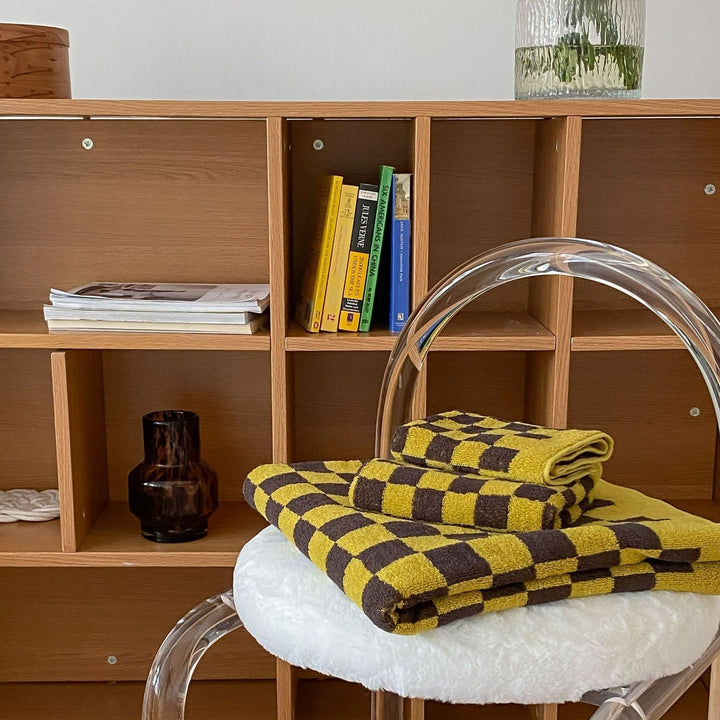 Checkerboard Plus Towel Collection - Stylish and Absorbent Towels-Orizon Depot