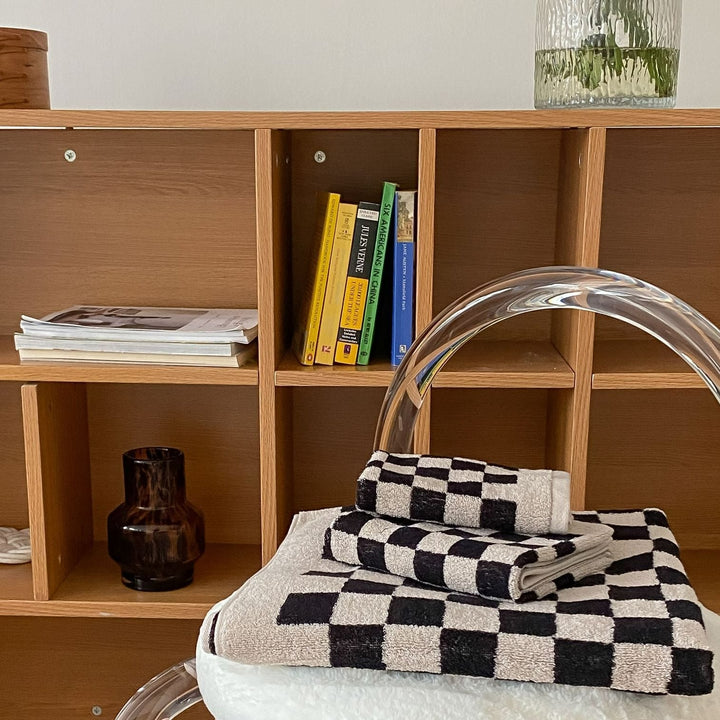 Checkerboard Plus Towel Collection - Stylish and Absorbent Towels-Orizon Depot