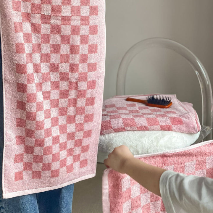 Checkerboard Plus Towel Collection - Stylish and Absorbent Towels-Orizon Depot