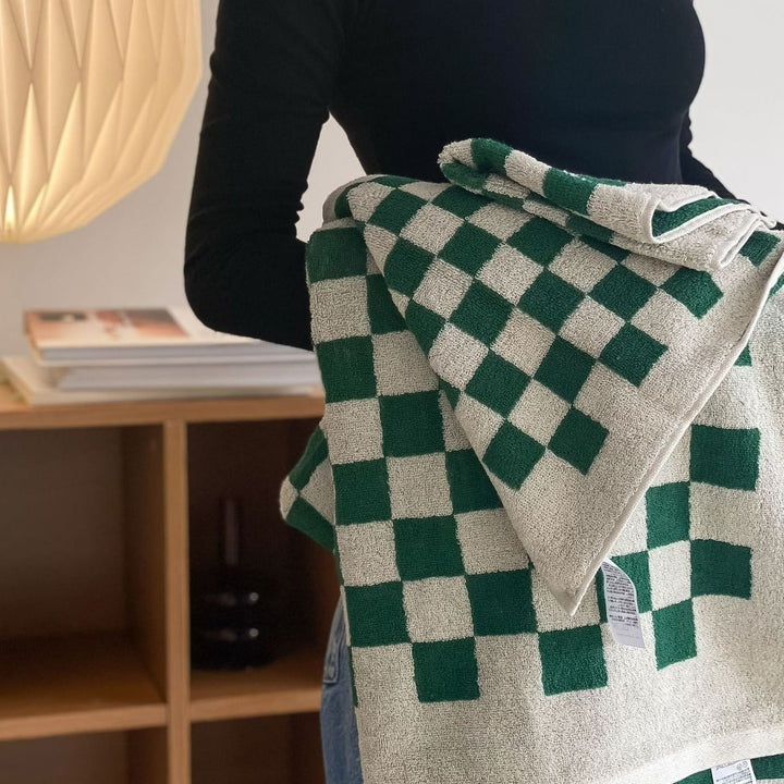 Checkerboard Plus Towel Collection - Stylish and Absorbent Towels-Orizon Depot