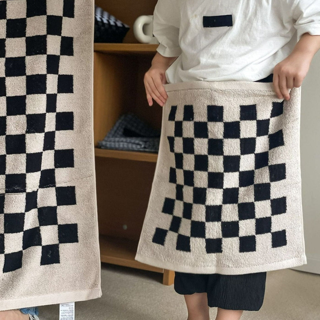 Checkerboard Plus Towel Collection - Stylish and Absorbent Towels-Orizon Depot