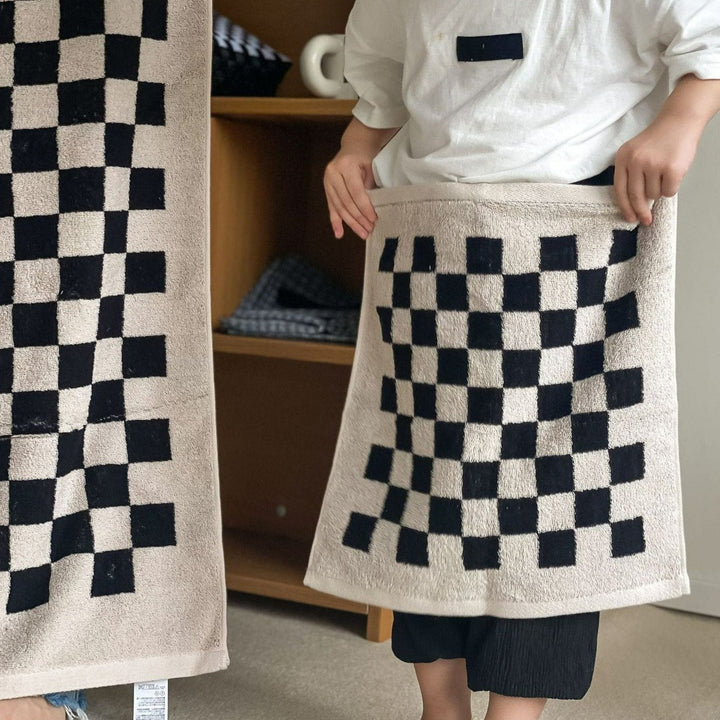 Checkerboard Plus Towel Collection - Stylish and Absorbent Towels-Orizon Depot