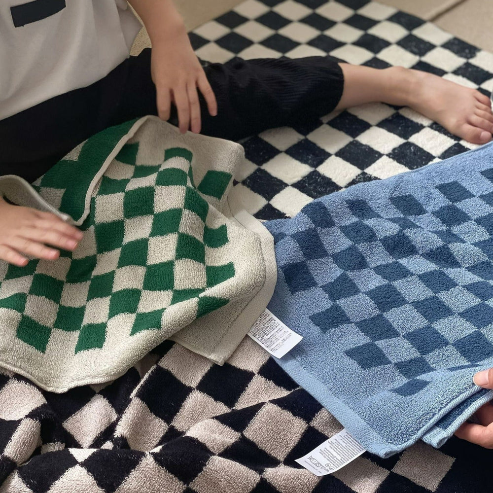 Checkerboard Plus Towel Collection - Stylish and Absorbent Towels-Orizon Depot