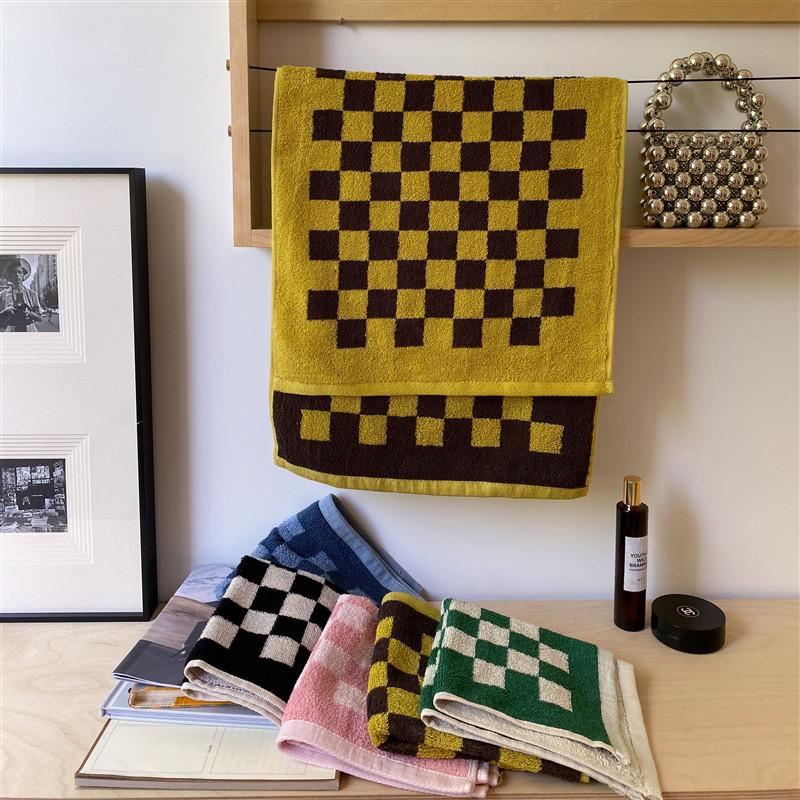 Checkerboard Plus Towel Collection - Stylish and Absorbent Towels-Orizon Depot