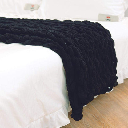 Cozy Thick Woven Blanket for Sofa and Bed - Indoor & Outdoor Use