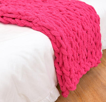 Cozy Thick Woven Blanket for Sofa and Bed - Indoor & Outdoor Use