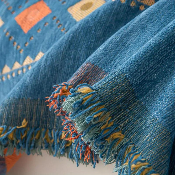 Bohemian Tassel Cotton Blend Sofa Cover-Orizon Depot