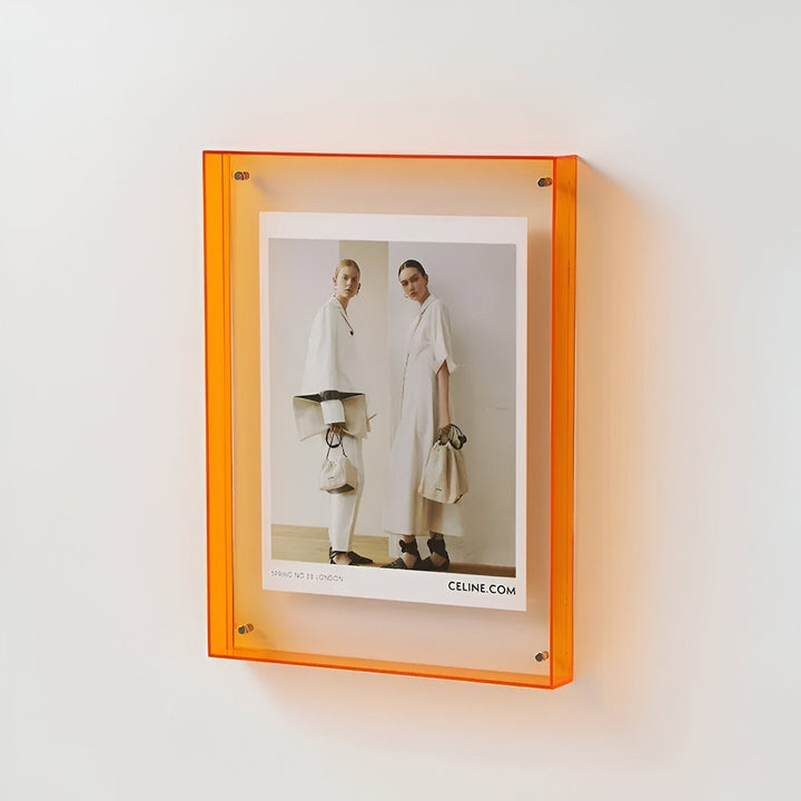 Colorful Transparent Acrylic Picture Frame for Photos and Art Display-Orizon Depot
