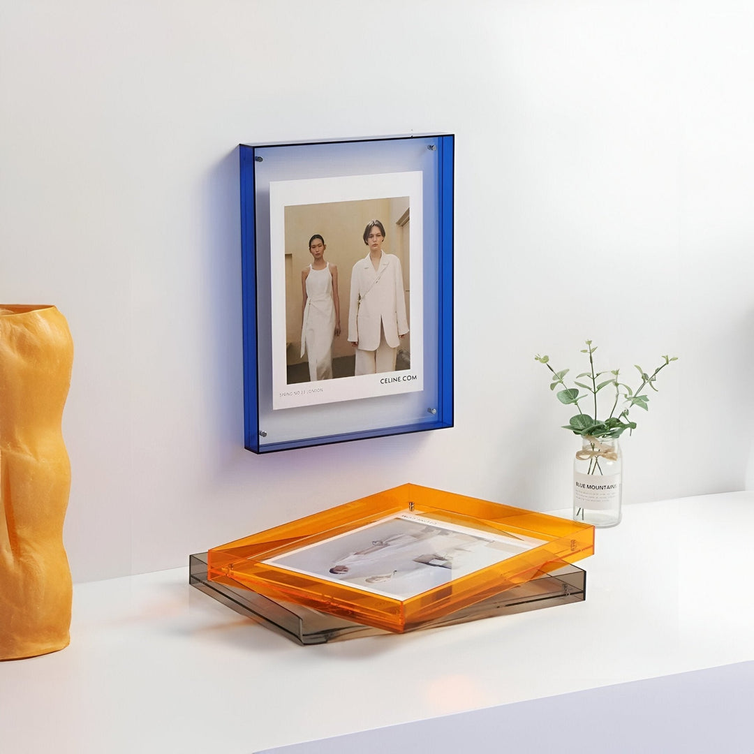 Colorful Transparent Acrylic Picture Frame for Photos and Art Display-Orizon Depot