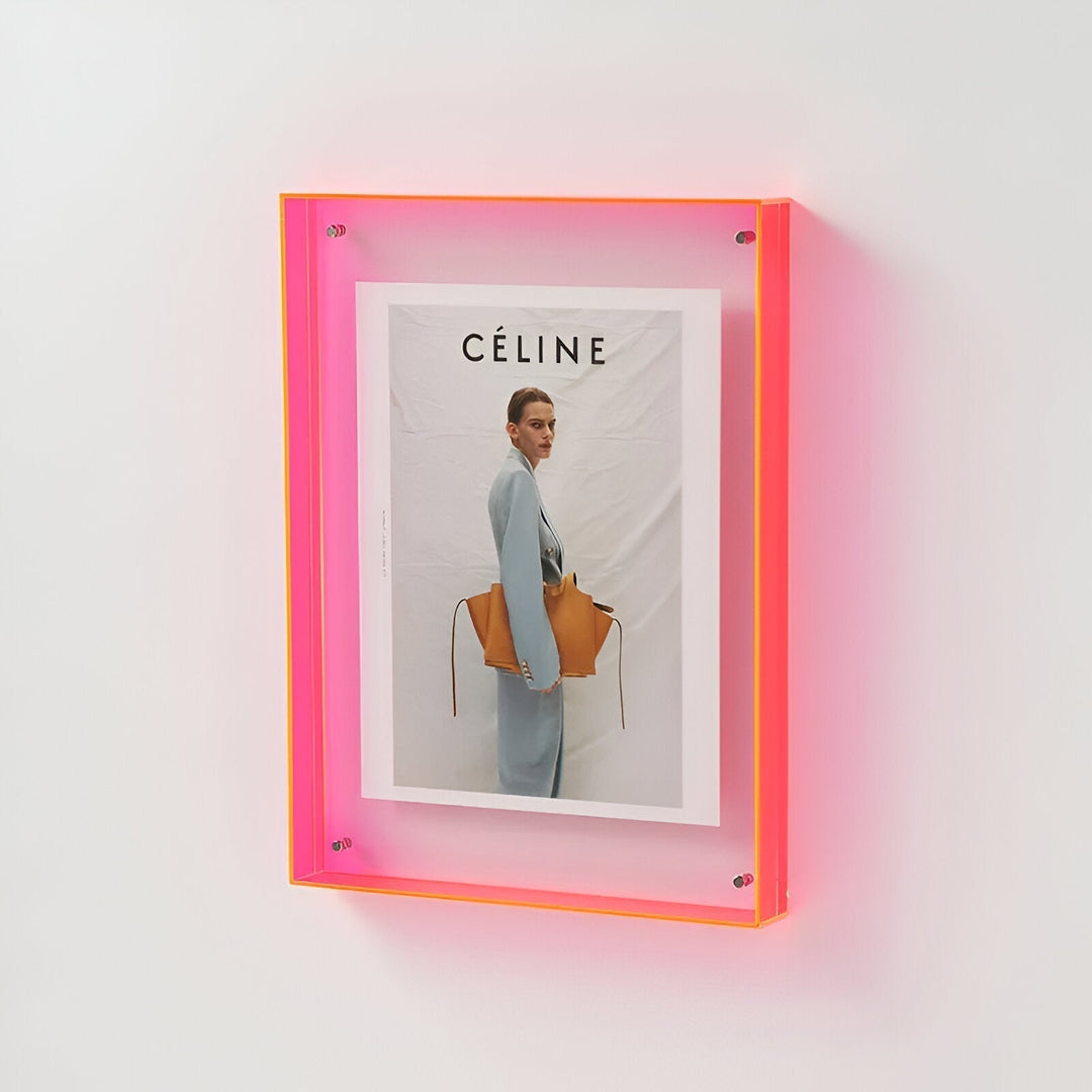 Colored Transparent Acrylic Frame for Modern Displays-Orizon Depot