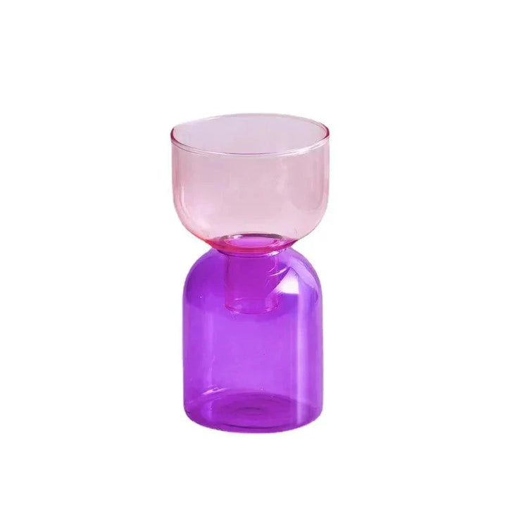 Glass Bodletop Two-Piece Vase for Elegant Home Decor-Orizon Depot