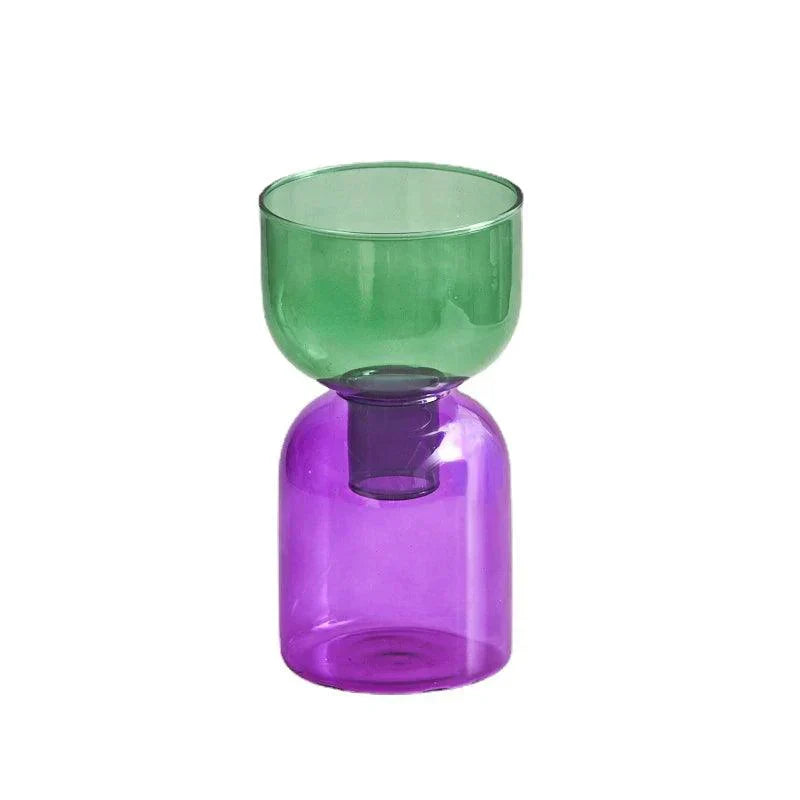 Glass Bodletop Two-Piece Vase for Elegant Home Decor-Orizon Depot