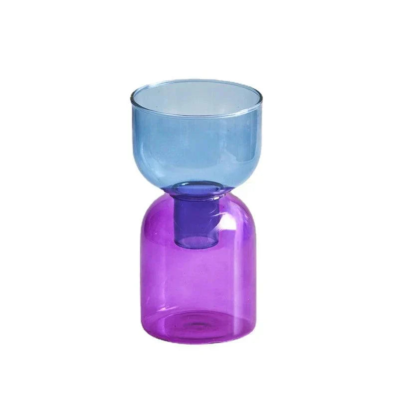 Glass Bodletop Two-Piece Vase for Elegant Home Decor-Orizon Depot