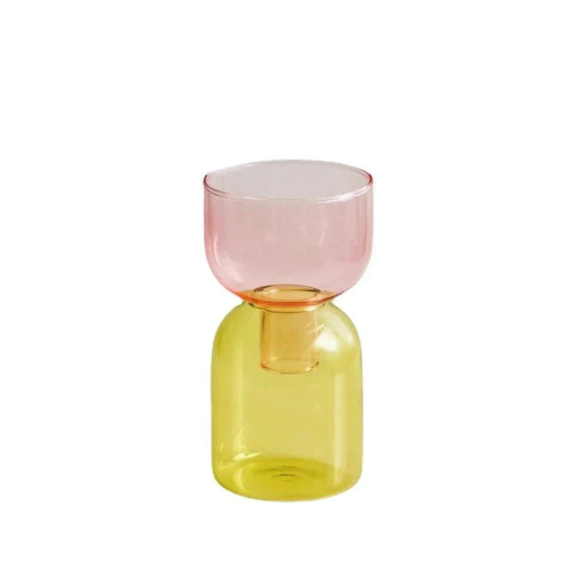 Glass Bodletop Two-Piece Vase for Elegant Home Decor-Orizon Depot