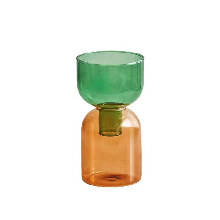 Glass Bodletop Two-Piece Vase for Elegant Home Decor-Orizon Depot