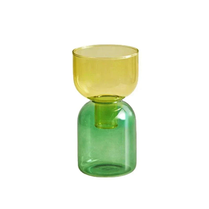 Glass Bodletop Two-Piece Vase for Elegant Home Decor-Orizon Depot