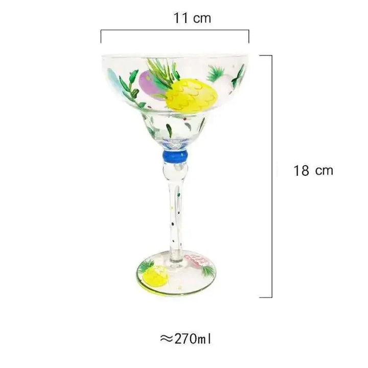 Colorful Margarita Cocktail Glass for Vibrant Drinks-Orizon Depot