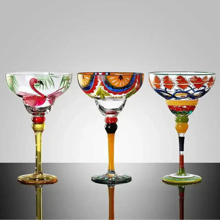 Colorful Margarita Cocktail Glass for Fun Drinks and Gatherings-Orizon Depot