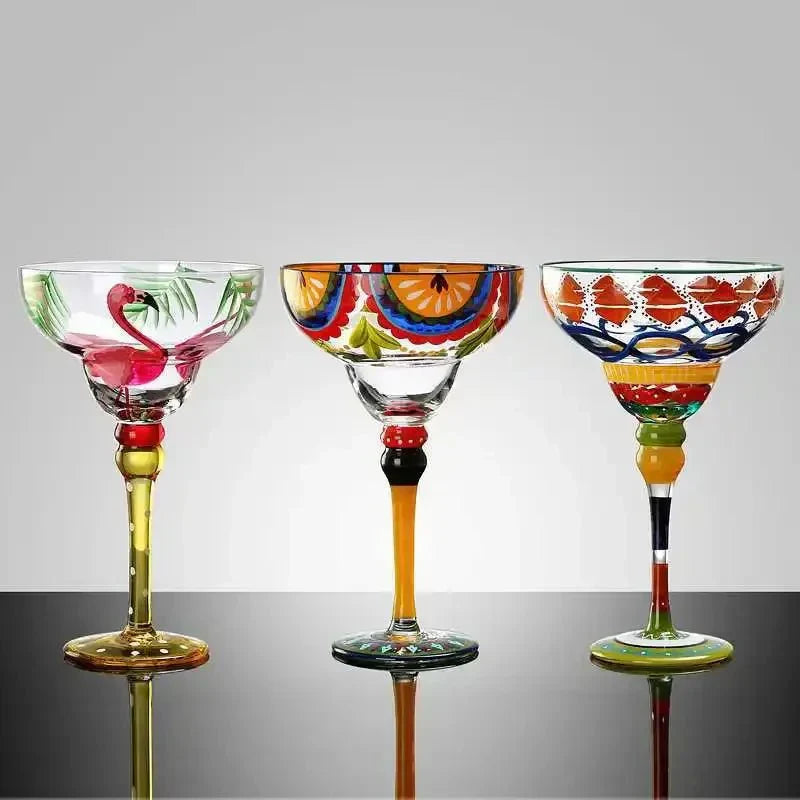 Colorful Margarita Cocktail Glass for Vibrant Drinks-Orizon Depot