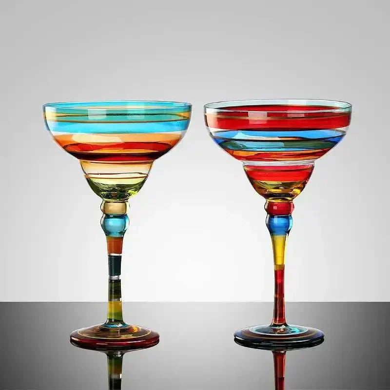 Colorful Margarita Cocktail Glass for Fun Drinks and Gatherings-Orizon Depot