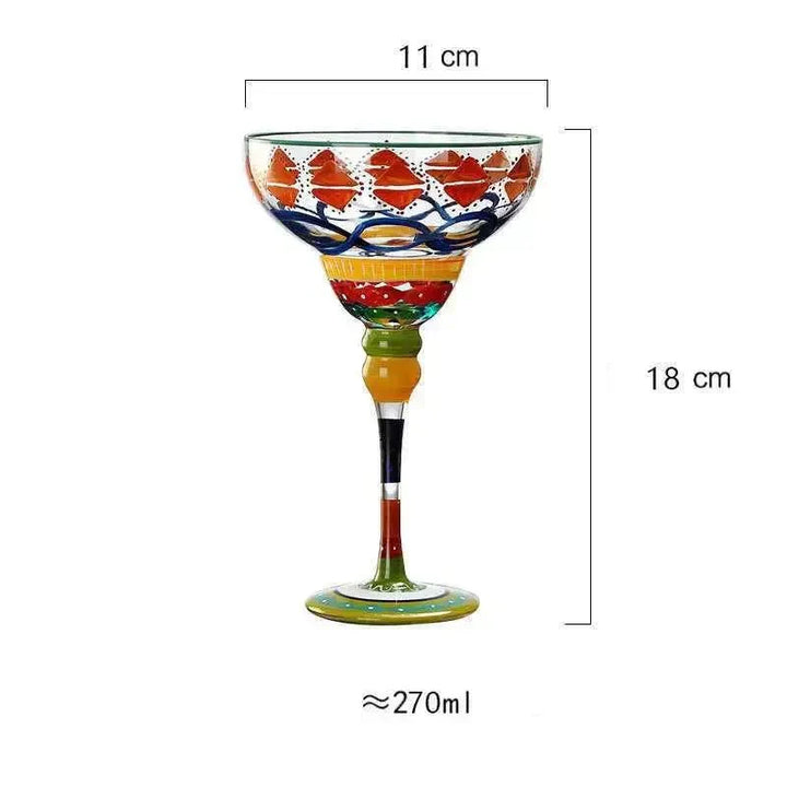 Colorful Margarita Cocktail Glass for Vibrant Drinks-Orizon Depot