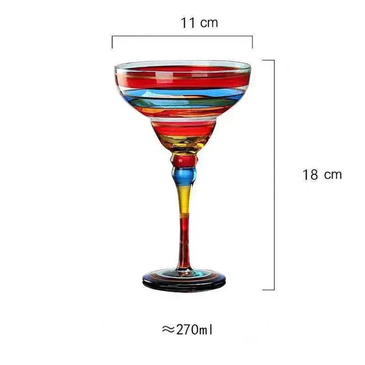 Colorful Margarita Cocktail Glass for Fun Drinks and Gatherings-Orizon Depot